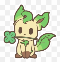 Leafy The Leafeon Nation Leader Pokémon Amino - Clover png