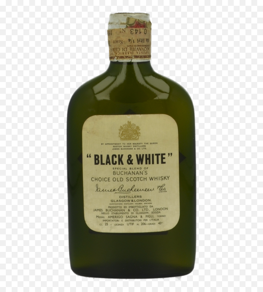 Liqueur Whiskey Glass Bottle Buchanans - James Buchanan Black And White Scotch Png,Buchanan's Png