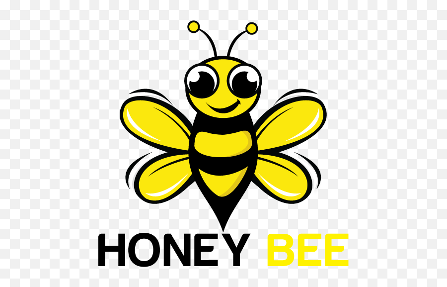 Honey Bee Mascot Character Vector Logo Design - Bee Mascot Vector Png,Honey Logo