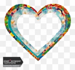 Ripped Paper Heart Frame Graphic By Gill Knox Pixel - Pixel Scrapper Label Heart Png,Paper Rip Png