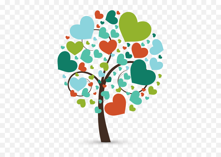 Design Your Own Hearts Tree Logo Online With Free Maker - Tree With Hearts Clipart Png,Transparent Hearts