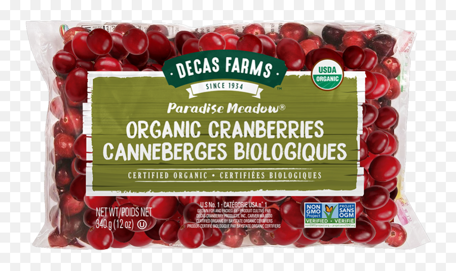 Download Paradise Meadow Organic Fresh - 8 Oz Of Fresh Cranberries Png,Cranberries Png
