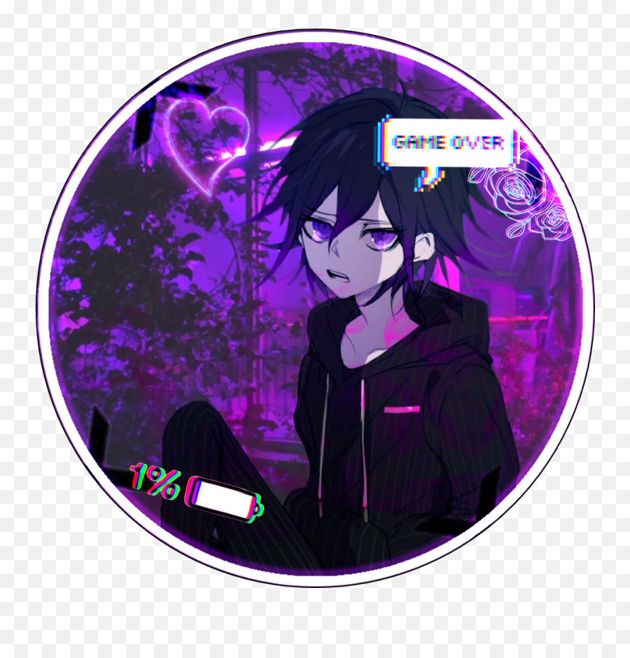 Danganronpa Transparent Png Image - Snapchat Anime Icon Purple,Anime Boy Icon