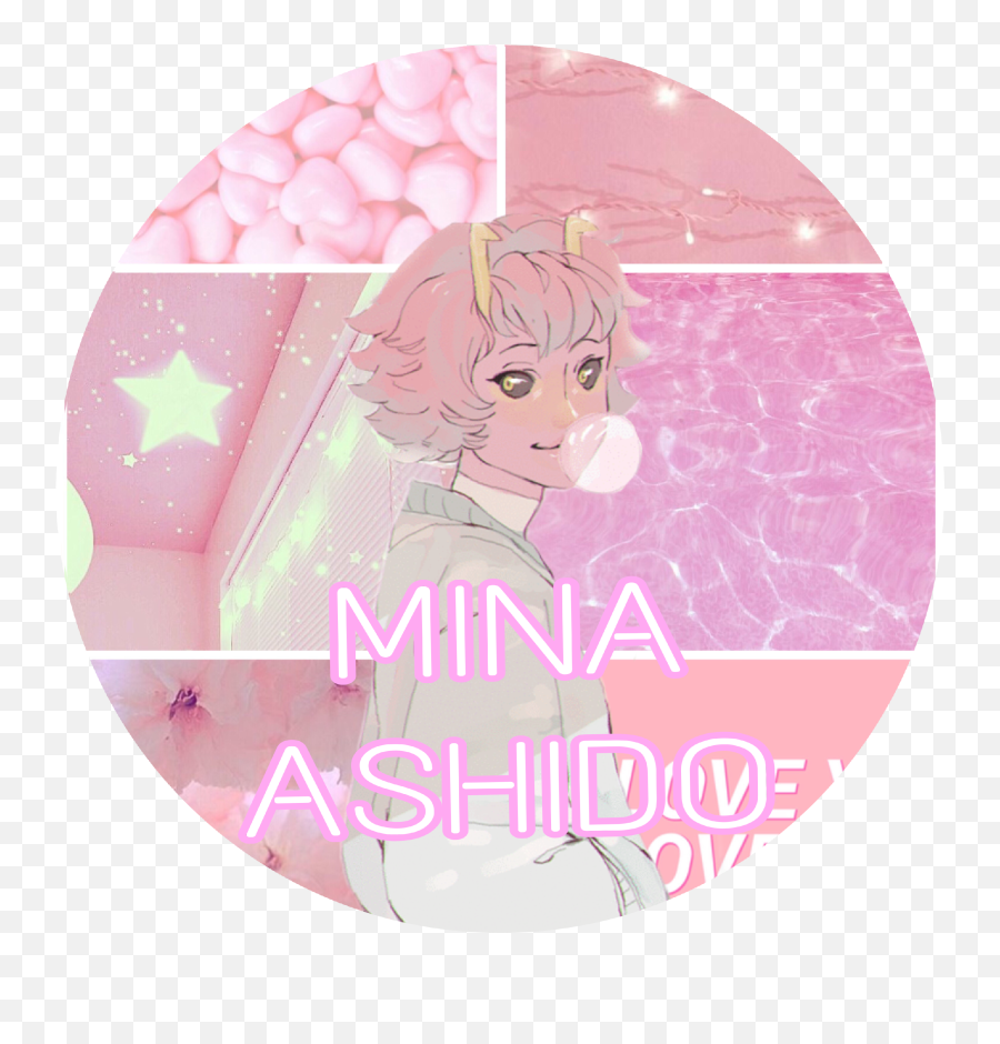 Mina Ashido Minaashido Sticker - Mina Ashido Icons Circle Png,Mina Icon