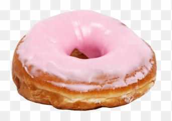 Donuts Transparent Png Images - Stickpng Donut With Pink Frosting,Doughnut Png