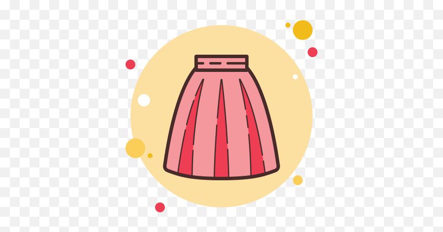 Skirt Icon In Circle Bubbles Style - Clothes Icon Aesthetic Cloud Png,Fashion Icon Vector Free Download