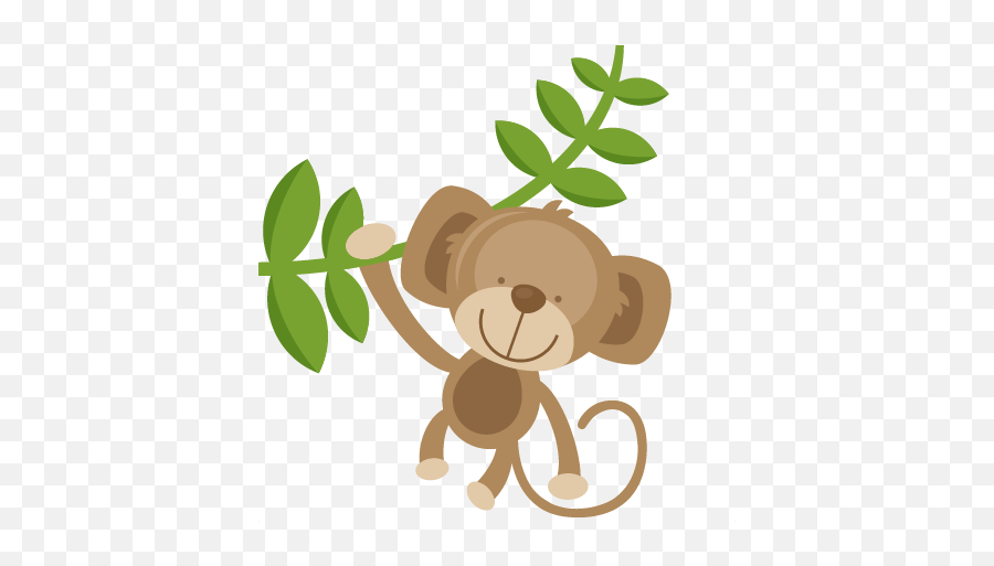 Svg Cut Files For Scrapbo - Clipart Cute Animals Png,Cute Monkey Png