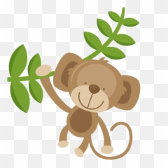 Svg Cut Files For Scrapbo - Clipart Cute Animals Png,Cute Monkey Png