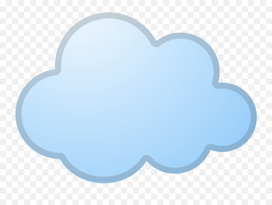 Cloud Emoji - Emoji Nuage Png,Cloud Emoji Png