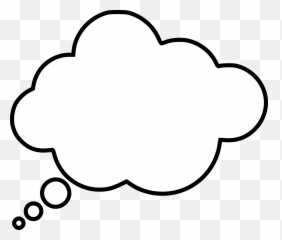 Thought Cloud Clipart - Think Bubble Png