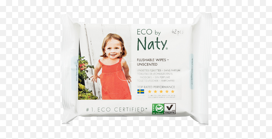 Baby Wipes Png - Flushable Wet Wipes Våtservetter Spolbara Eco By Naty Plienky,Wet Png