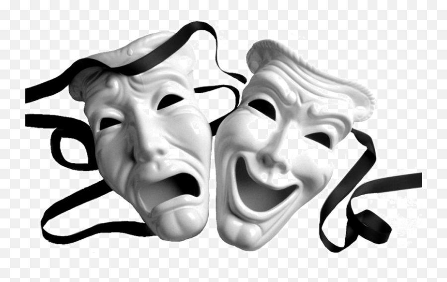 Masks - Theatre Happy And Sad Face Png,Drama Masks Png