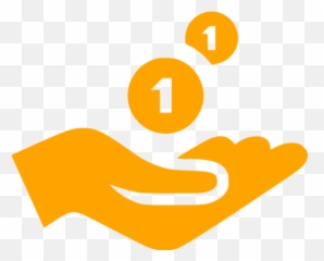 Orange Cash Receiving Icon - Free Orange Coins Icons Money Icon Png Transparent,Cash Icon Png