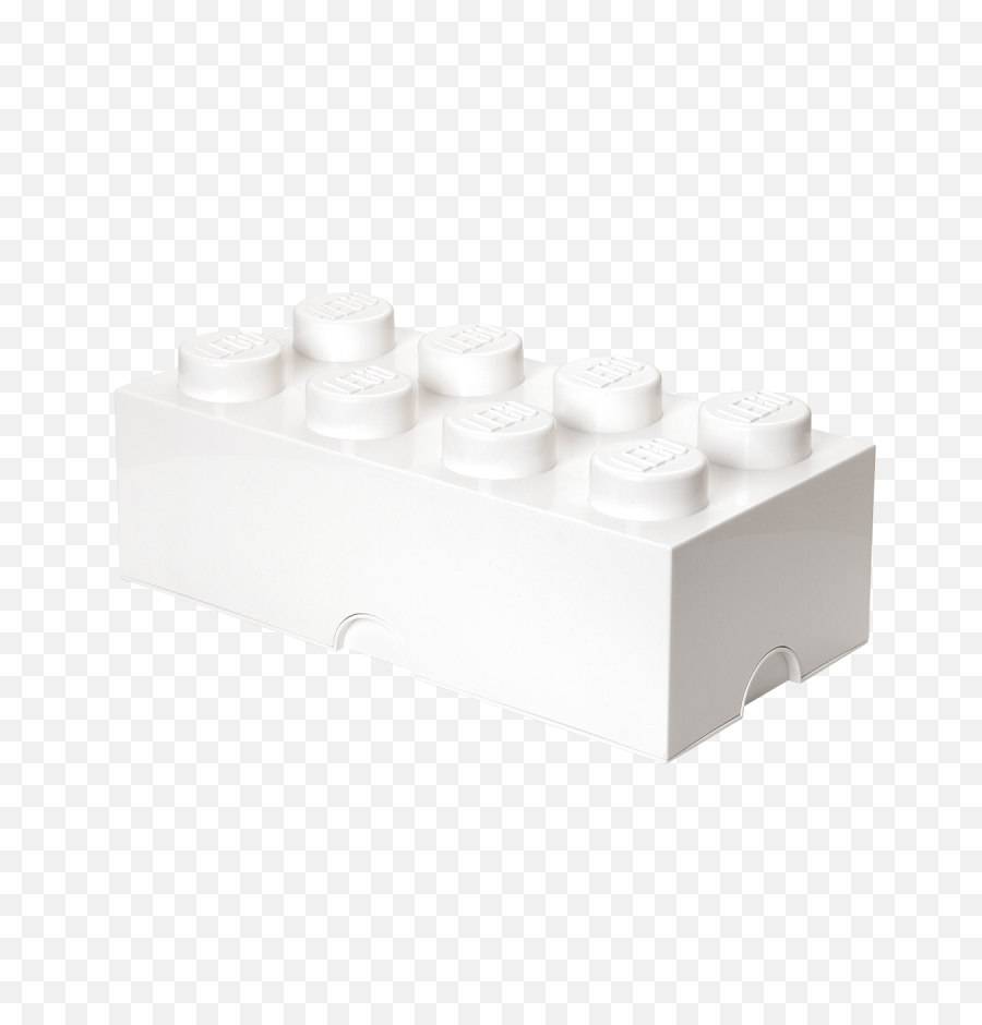 Lego Storage Brick 8 White - Lego Storage Valkoinen Png,Lego Block Png