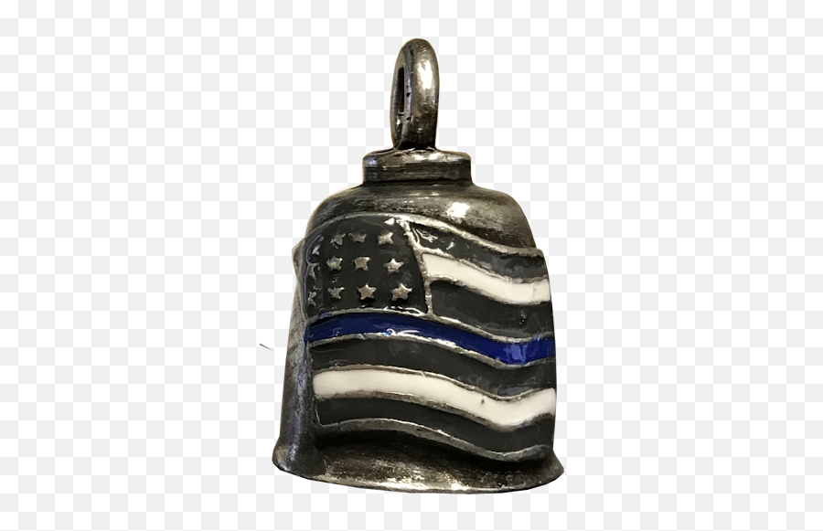 Thin Blue Line American Flag Gremlin Bell - Locket Png,Thin Blue Line Png