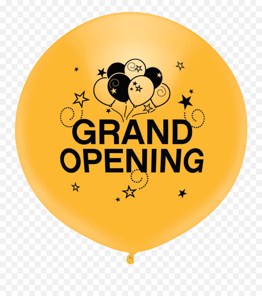 Grand Opening - 17 Gold Wblack Ink Pioneer Balloon Canada Png,Grand Opening Png