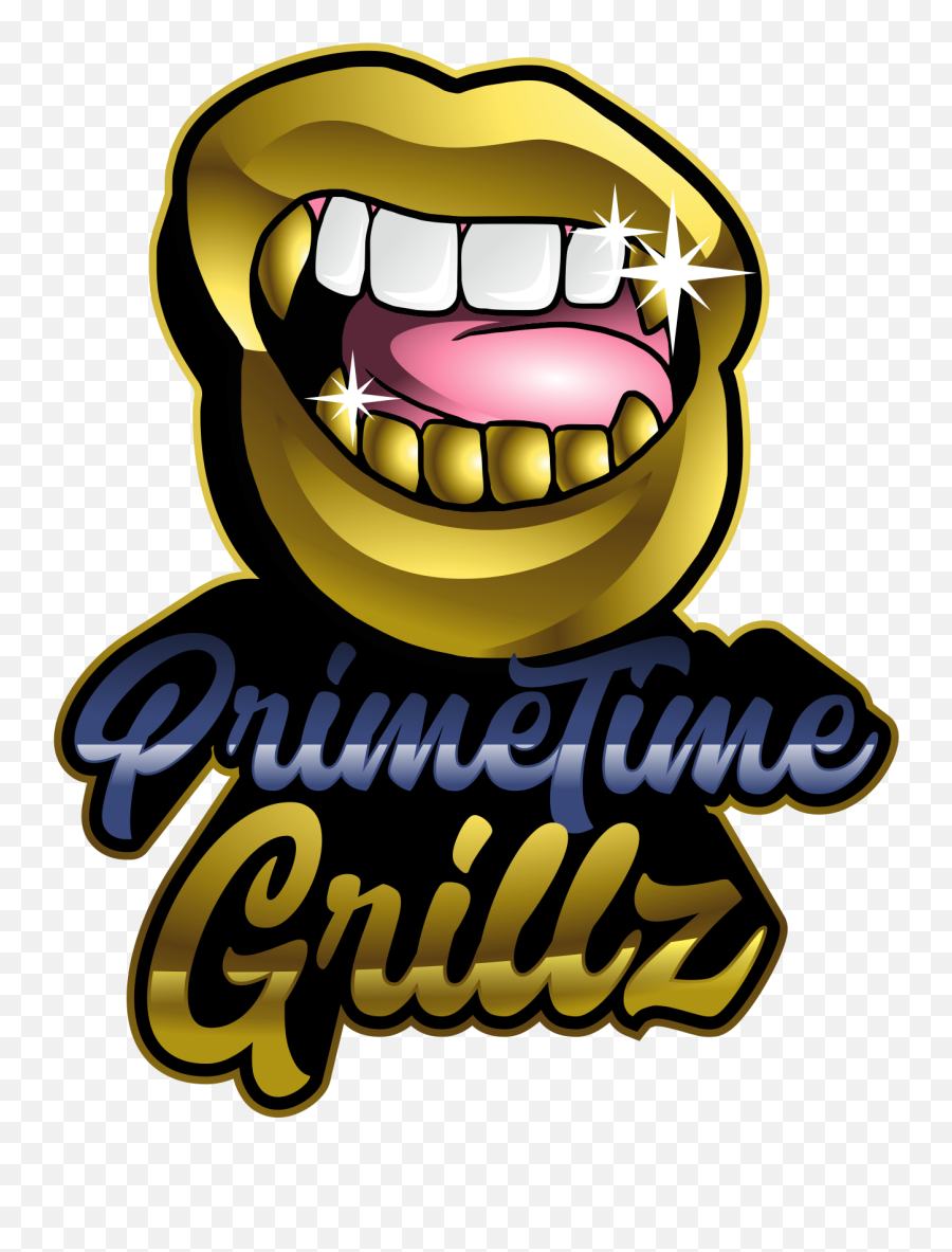 Gold Grillz - Cartoon Png,Gold Teeth Png