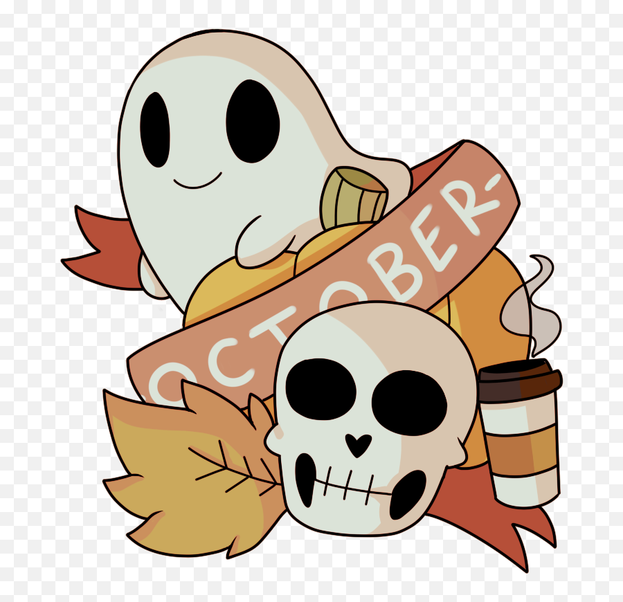 Design Orange Halloween Tattoo Skeletons Fall Autumn - Pumpkin And Skeleton S Png,Tattoo Png Tumblr