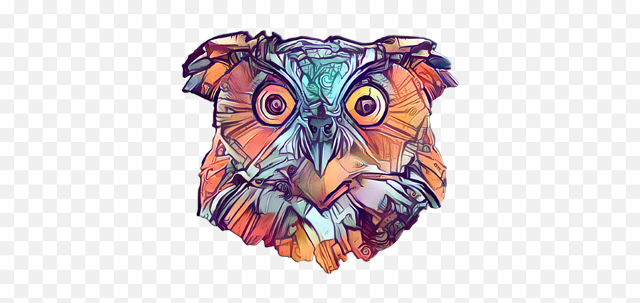 Download Owl Head Design Png - Great Horned Owl Png Image Great Horned Owl,Owl Png