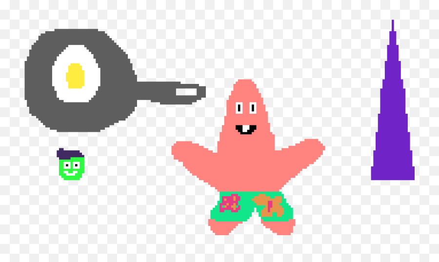 Mans Pans And Patrick Star - Portable Network Graphics Png,Pixel Star Png