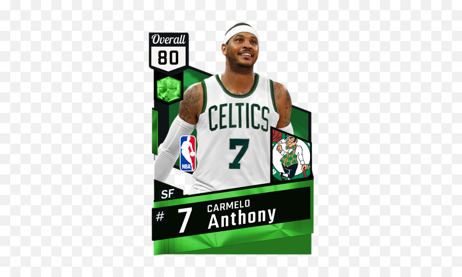 Carmelo Anthony Celtics Jersey Swap - Chris Bosh Nba 2k17 Png,Carmelo Anthony Png