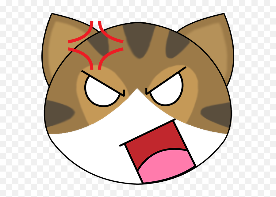 Elliot Angry Face - Cartoon Clipart Full Size Clipart Angry Anime Cat Png,Angry Face Png