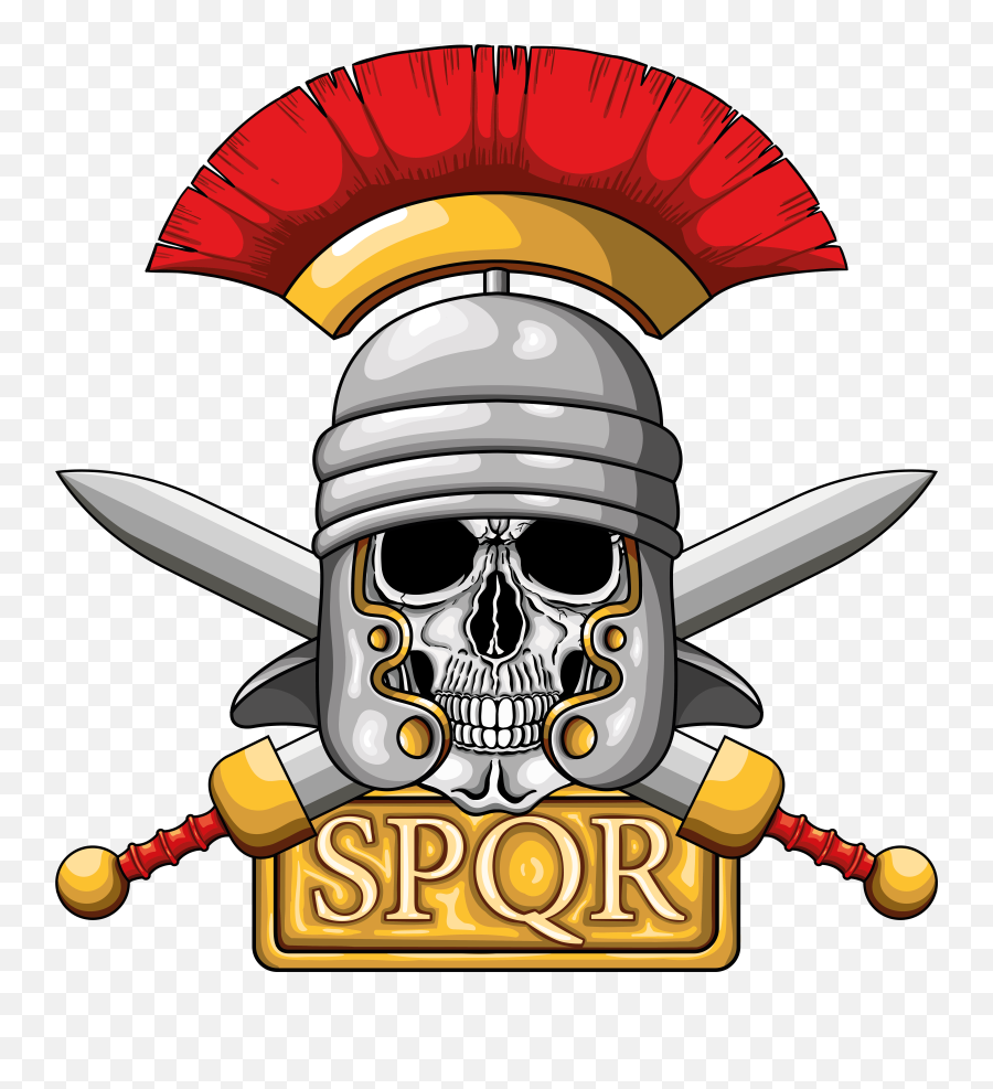 Centurion Human Skull With Roman Helmet Png