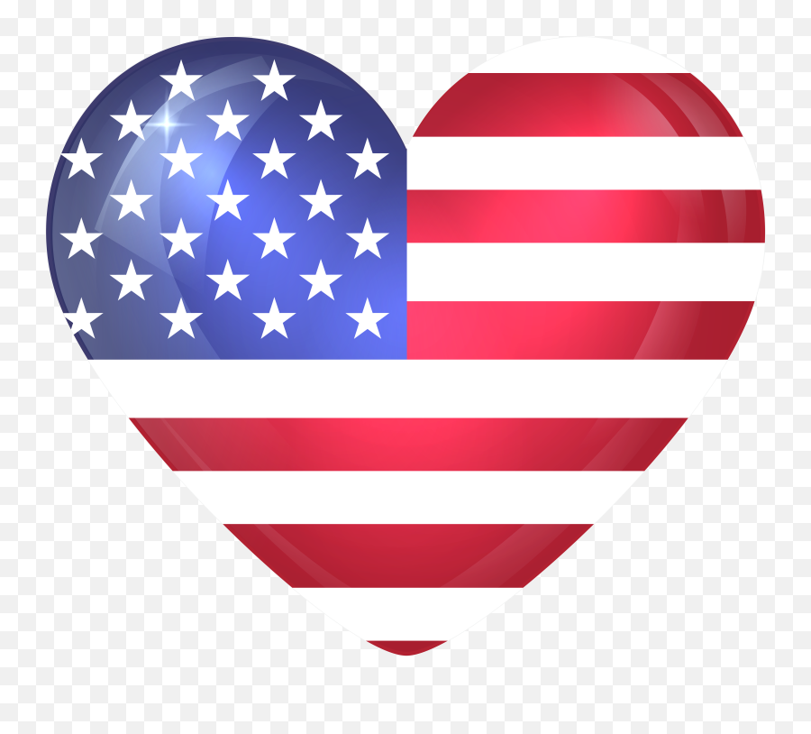 Usa Flag Heart Png Free - Combined American And Canadian Flag,Usa Flag Transparent