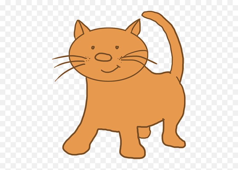 Cartoon Drawings Of Animals - Cartoon Cat Drawing Png,Cute Cartoon Png