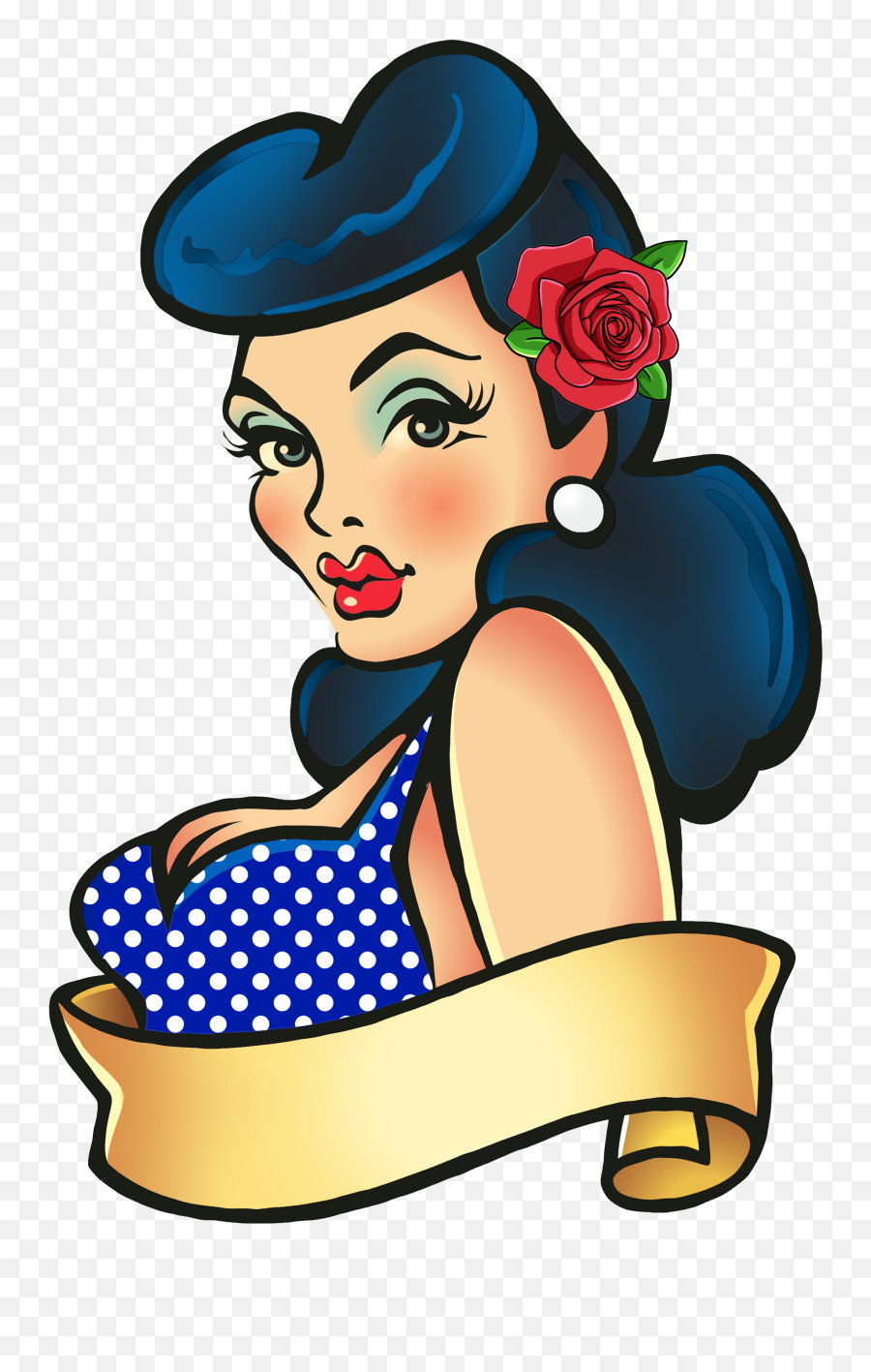 pin up girl silhouette clip art