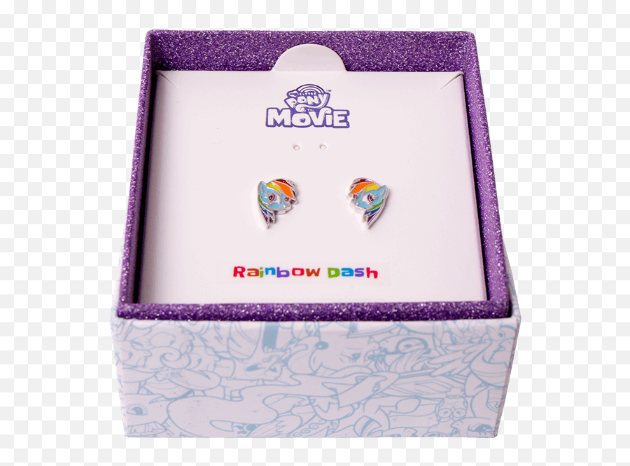 My Little Pony - Friendship Is Magic Rainbow Dash Stud Earrings My Little Pony The Movie Rainbow Dash Earrings Png,Rainbow Dash Png