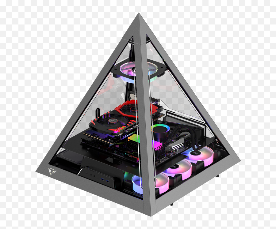 Primegaming - Pyramid Pc Case Png,Transparent Computer Case