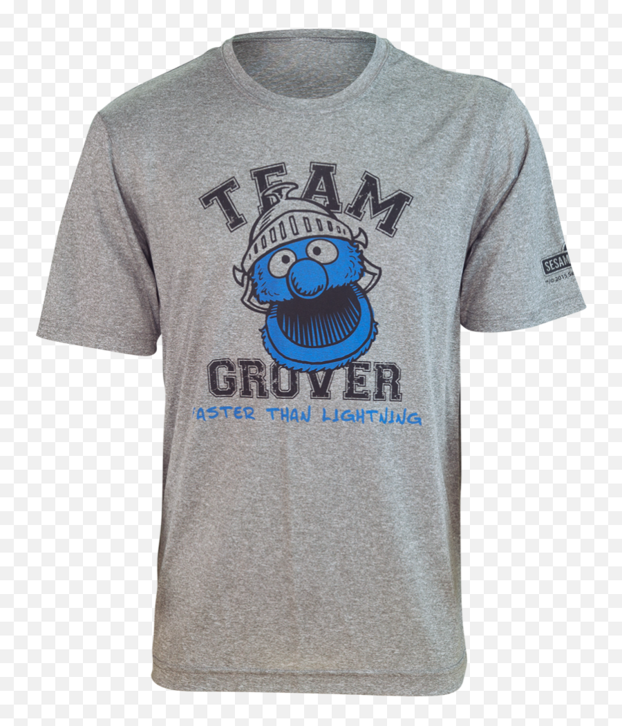 Grover Running Shirt Sesame Street - Short Sleeve Png,Grover Png
