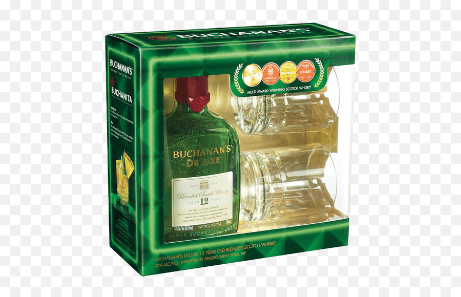 Buchanans 12 Yr Glasses Gift - Buchanan 12 Year Gift Set Png,Buchanan's Png
