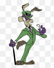 Coyote Clipart Walking Transparent Free For - Wile E Coyote Suit Cartoon Png,Riddler Png