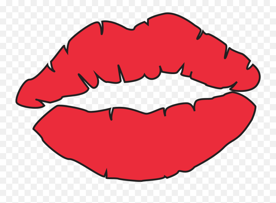 Clipart Of Lips Mouth And Kiss - Portable Network Graphics Png,Kissing Png