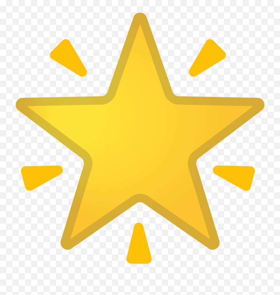 Glowing Star Icon - Gold Star Emoji Png,Glowing Icon