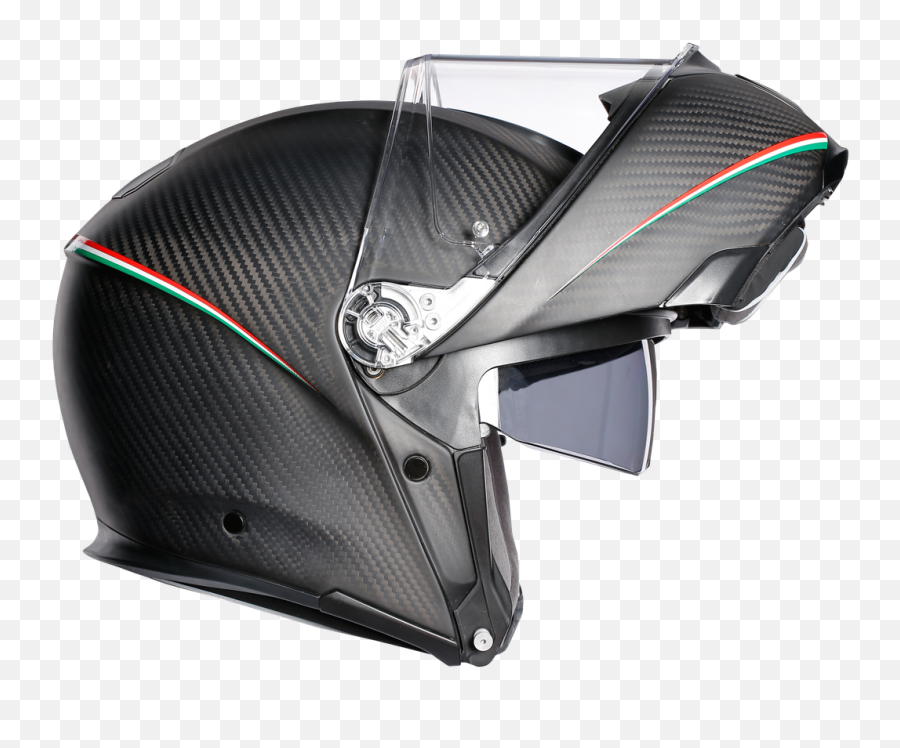 Agv Sportmodular Tri Color Matte Carbon Helmet - Agv Helmet Sportmodular Tricolore Matt Carbon Italy Png,Icon Airframe Visor