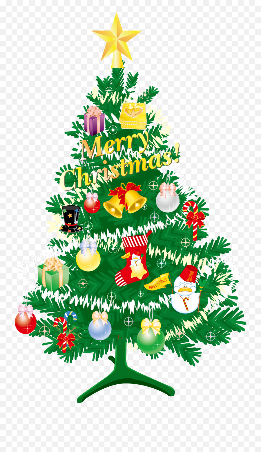Christmas Tree Vector Png - Animated Decorated Christmas Tree,Christmas Vector Png