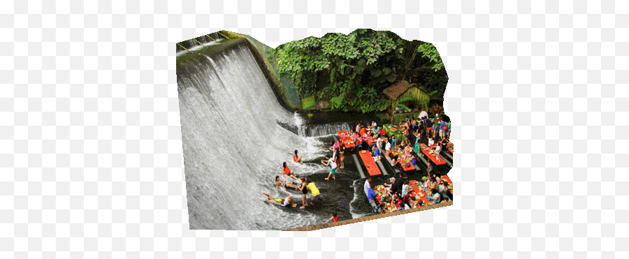Villa Escudero Restaurant - Labassin Waterfall Restaurant Philippines Png,Waterfall Transparent