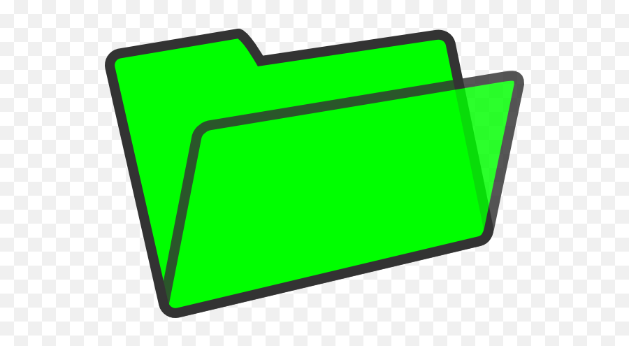 Clipart Folder Icon - Green Folder Notebook Clipart Png,Green Folder Icon