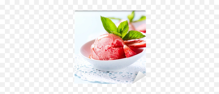 Ice Cream Strawberry Homemade Icecream Scoop Wall Mural U2022 Pixers - We Live To Change Sorbetes Png,Ice Cream Scoop Png