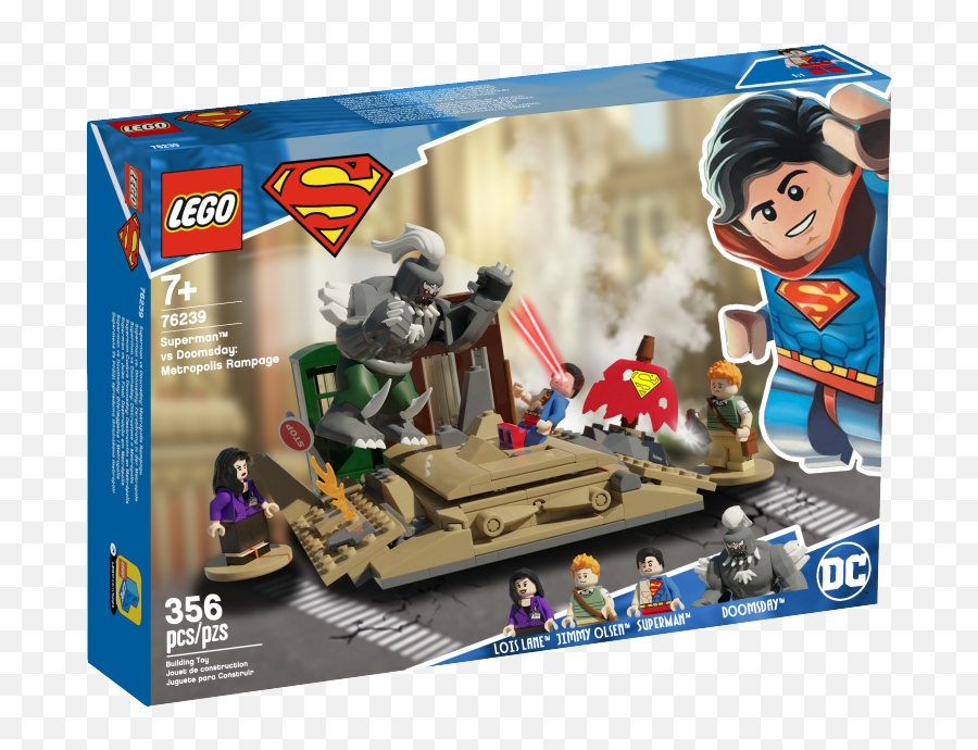 Lego Superman Vs Doomsday Metropolis Rampage 76239 - Lego Superman Vs Doomsday Png,Doomsday Icon
