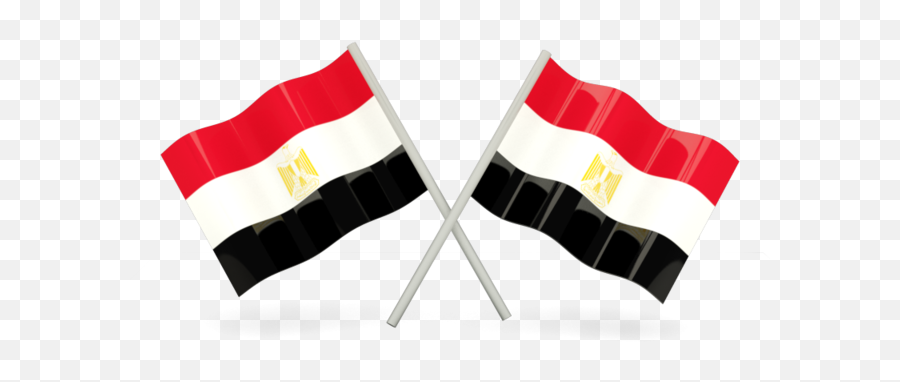 Two Wavy Flags Illustration Of Flag Egypt - Cross Indian Flag Png,Egyptian Icon