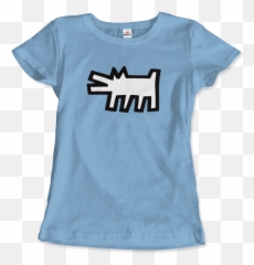 Keith Haring The Barking Dog Icon 1990 Street Art - Shirt Pablo Picasso png