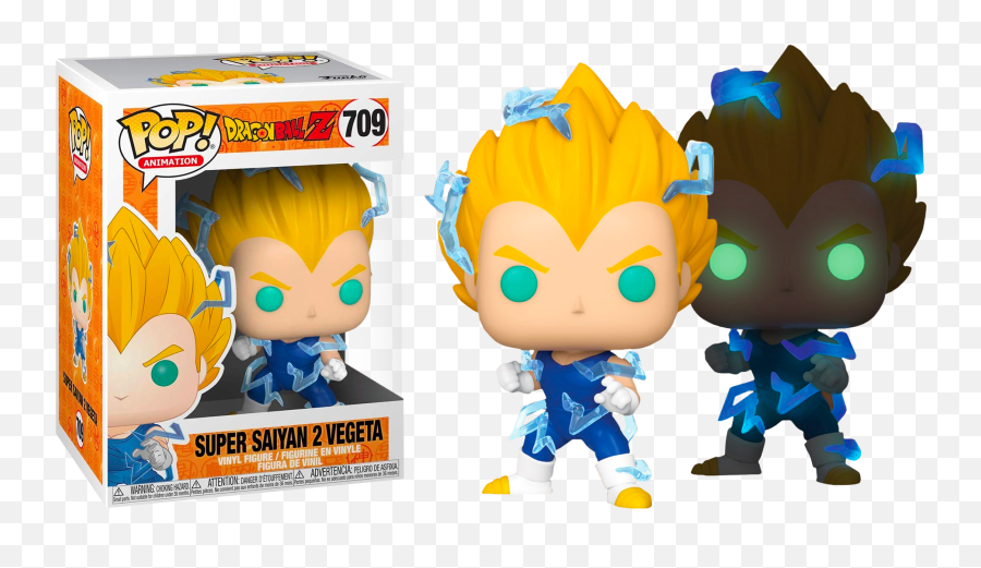 Funko Pop Dragon Ball Z - Vegeta Super Saiyan 2 709 Funko Pop Super Saiyan 2 Vegeta Png,Dragon Ball Super Broly Png