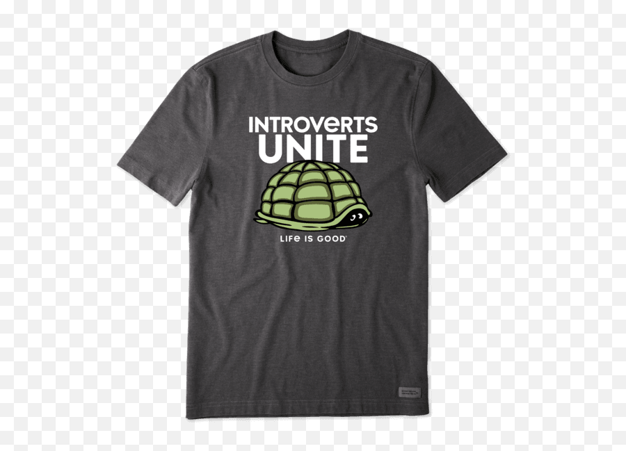 Menu0027s Introverts Unite Turtle Crusher Tee Life Is Good - Life Is Good Peanut Butter And Jelly Shirt Png,Introvert Icon