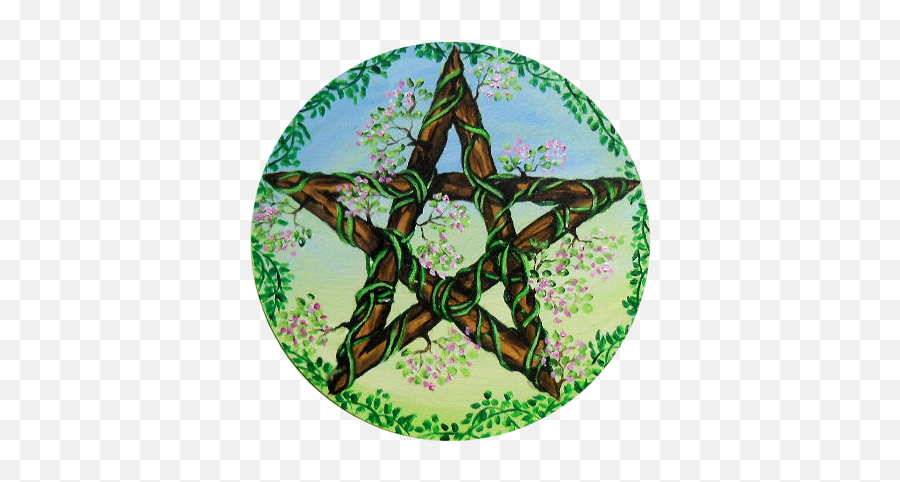 Wiccan Pentagram Whispering Worlds - Wiccan Pentacle Png,Pentacle Transparent Background