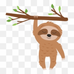 Sloth In Tree - Slothintree50cents0419 Clipart Easy Sloth Png,Sloth Png