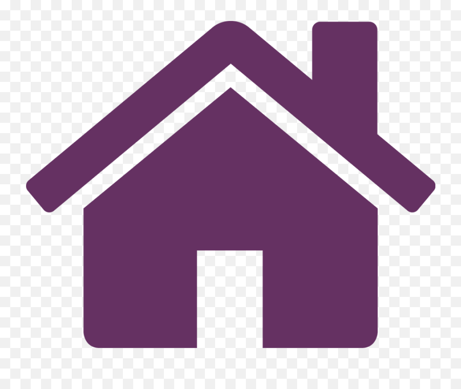 Purple Home 5 Icon Free Icons - House With People Icon Png,People Icon Free Download